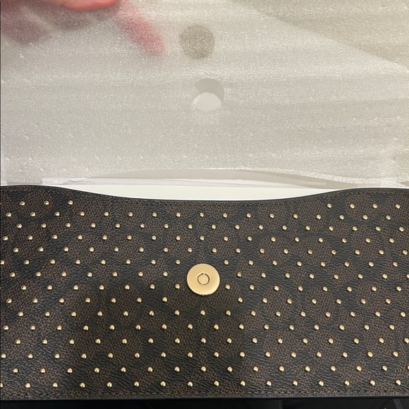 Coach (NWT) Klare Envelope Crossbody Bag In Signature Canvas With Rivets - Picture 13 of 17